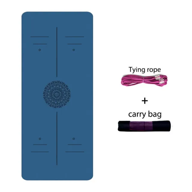 Yoga Mat With Position Line