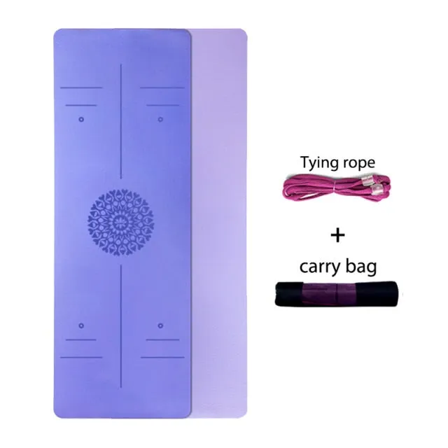 Yoga Mat With Position Line