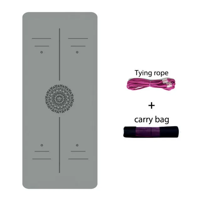 Yoga Mat With Position Line