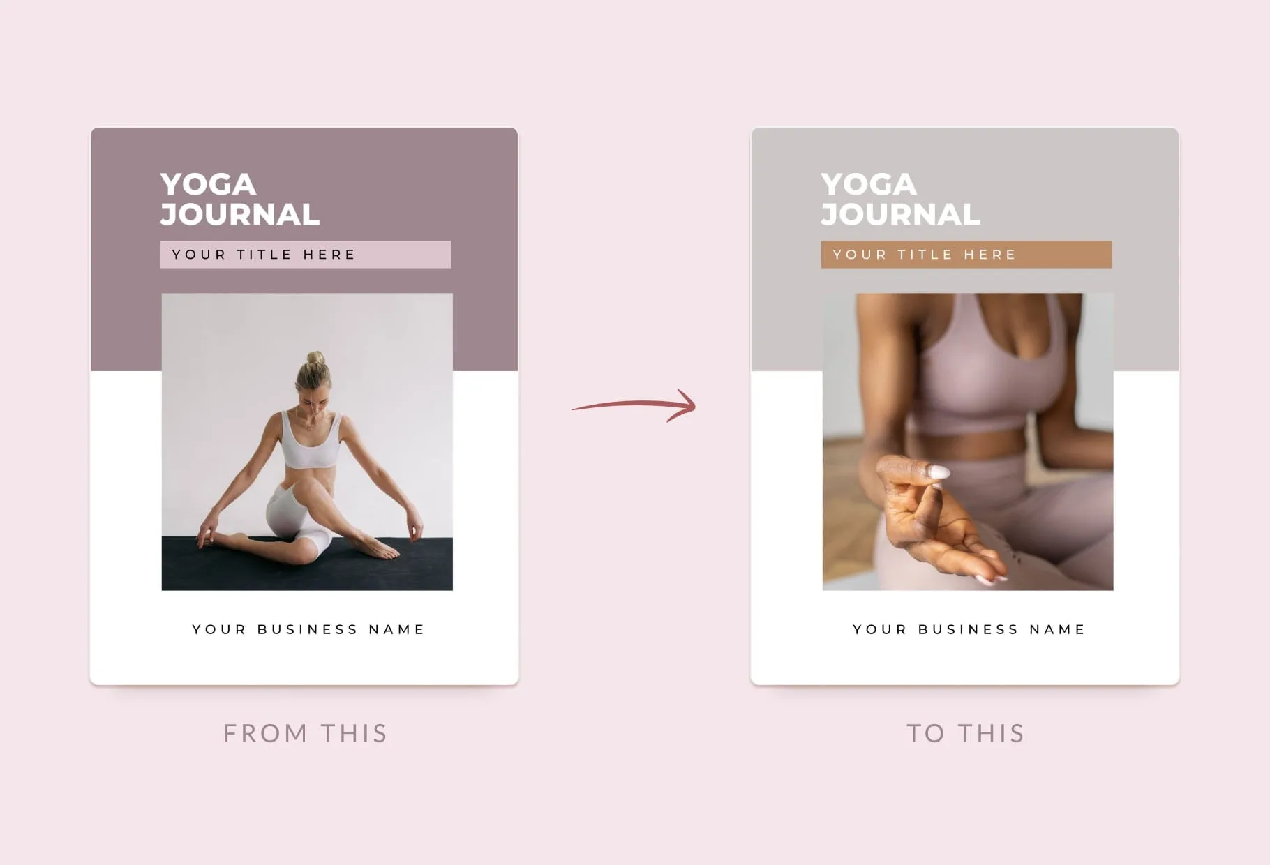 Yoga Printable and Editable Journal Canva Template