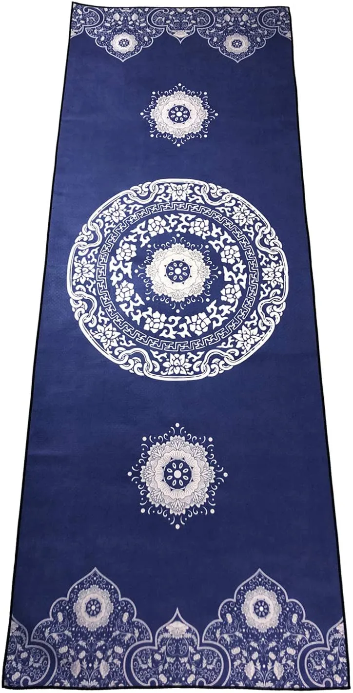 zapita - Alfombrilla antideslizante para yoga (doble capa, material compuesto y puntos de silicona), evita que se deslice, alfombrilla de viaje plegable para yoga caliente, bikram, vinyasa, ejercicios de suelo