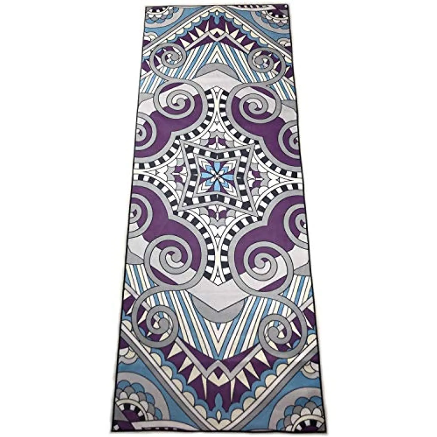 zapita - Alfombrilla antideslizante para yoga (doble capa, material compuesto y puntos de silicona), evita que se deslice, alfombrilla de viaje plegable para yoga caliente, bikram, vinyasa, ejercicios de suelo