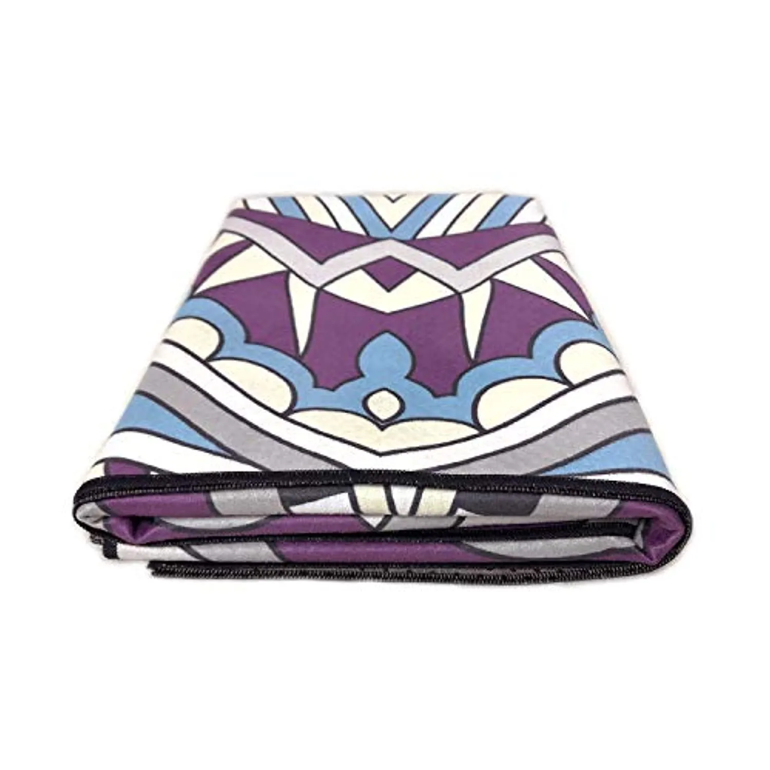zapita - Alfombrilla antideslizante para yoga (doble capa, material compuesto y puntos de silicona), evita que se deslice, alfombrilla de viaje plegable para yoga caliente, bikram, vinyasa, ejercicios de suelo