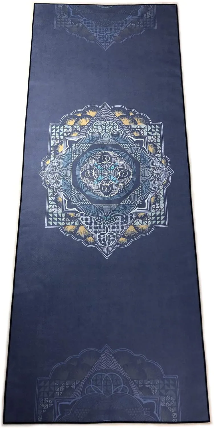 zapita - Alfombrilla antideslizante para yoga (doble capa, material compuesto y puntos de silicona), evita que se deslice, alfombrilla de viaje plegable para yoga caliente, bikram, vinyasa, ejercicios de suelo